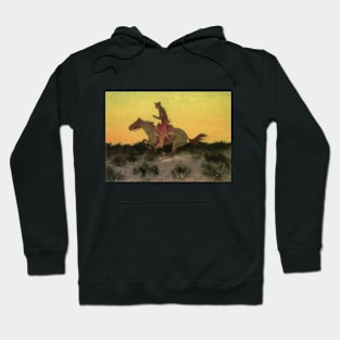 Against the Sunset by Frederic Remington Hoodie